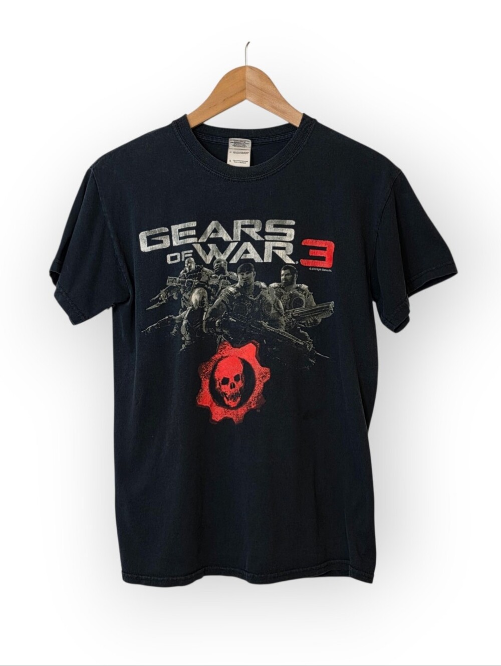 Vintage 2010 Gears Of War 3 Official Game Promo Men's Shirt Small